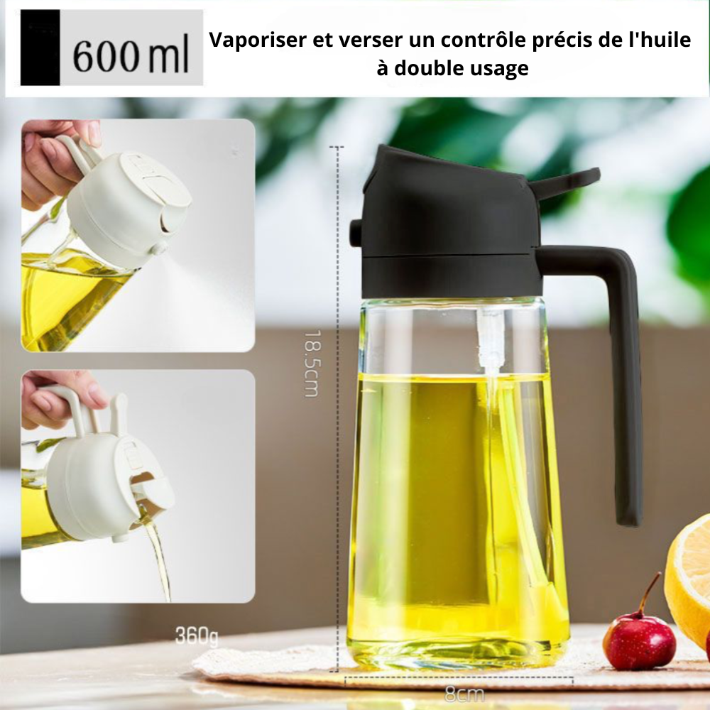 huile pulvérisation en verre