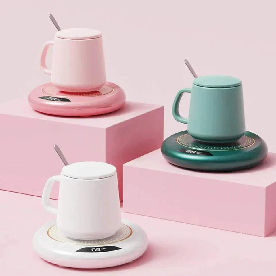 Dessous de tasse chauffant
