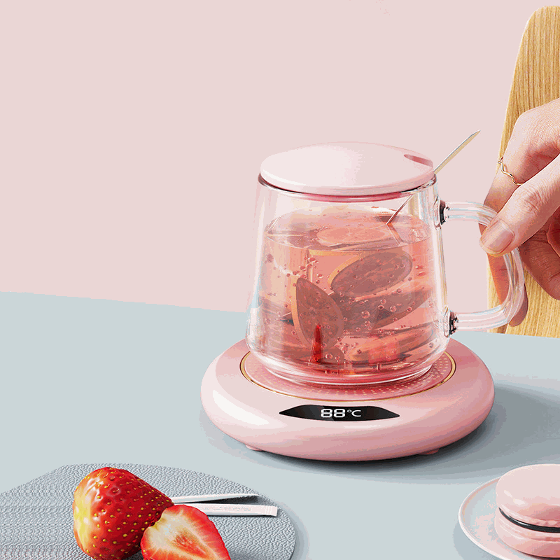 Dessous de tasse chauffant