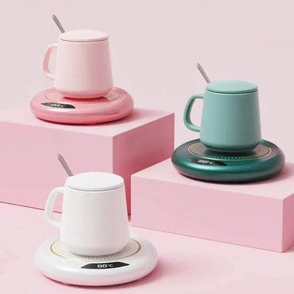 Dessous de tasse chauffant